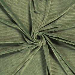 Tissu Velours Maille jersey Vert Amande grosses côtes 4,5 mm | Tissus Loup