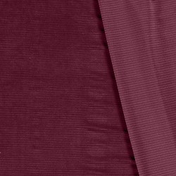 Tissu Velours Maille jersey Prune grosses côtes 4,5 mm | Tissus Loup