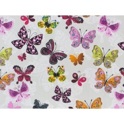 Tissu Coton Papillons Ajourés | Tissus Loup