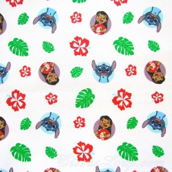 Tissu Coton Lilo et Stitch | Tissus Loup