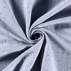 Tissu Double Gaze Bleu Ciel...
