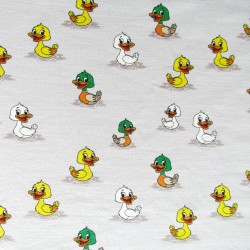 Tissu French Terry Petits Canards | Tissus Loup