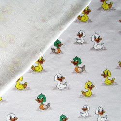 Tissu French Terry Petits Canards | Tissus Loup