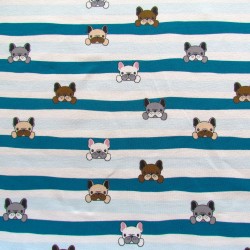 Tissu French Terry Bulldog | Tissus Loup