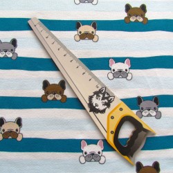 Tissu French Terry Bulldog | Tissus Loup