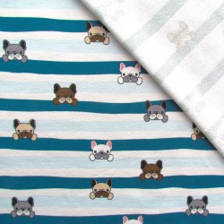 Tissu French Terry Bulldog | Tissus Loup