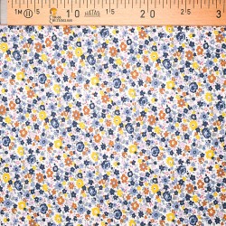 Tissu Coton liberty Fleurs de Champ Multicolore | Tissus Loup
