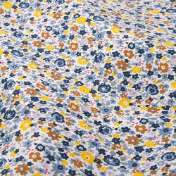 Tissu Coton liberty Fleurs de Champ Multicolore | Tissus Loup