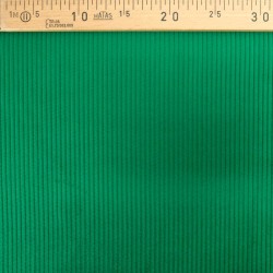 Tissu Velours Côtelé Vert Basilic Grosses Côtes 5 mm | Tissus Loup