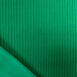 Tissu Velours Côtelé Vert Basilic Grosses Côtes 5 mm | Tissus Loup