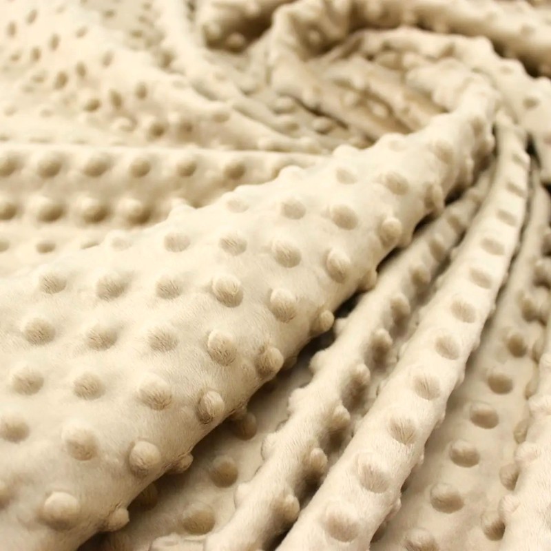 Tissu Minky Couleur Sable | Tissus Loup