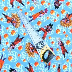 Tissu Coton Dragon Ball Z signes | Tissus Loup