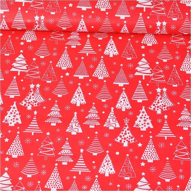 Tissu Coton Sapin de Noël | Tissus Loup