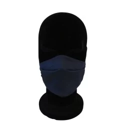 Masque protection Bleu Marine à plis réutilisable AFNOR | Tissus Loup
