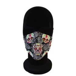Masque protection Tête de Mort réutilisable AFNOR | Tissus Loup