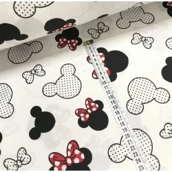Tissu Coton Minnie-Mickey-Mouse | Tissus Loup