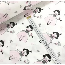 Tissu Coton Petite Princesse | Tissus Loup