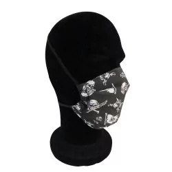 Masque protection Crâne de Pirate | Tissus Loup