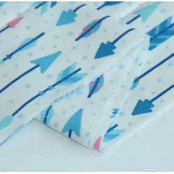 Tissu Flèches Bleus | Tissus Loup