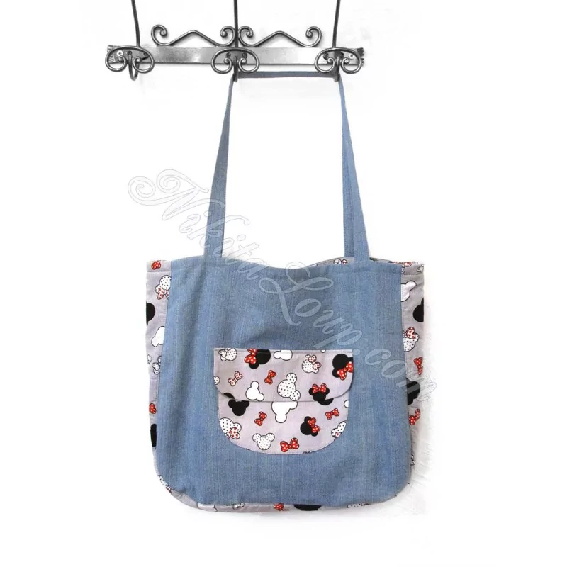 Sac en Jean Minnie-Mickey-Mouse | Tissus Loup