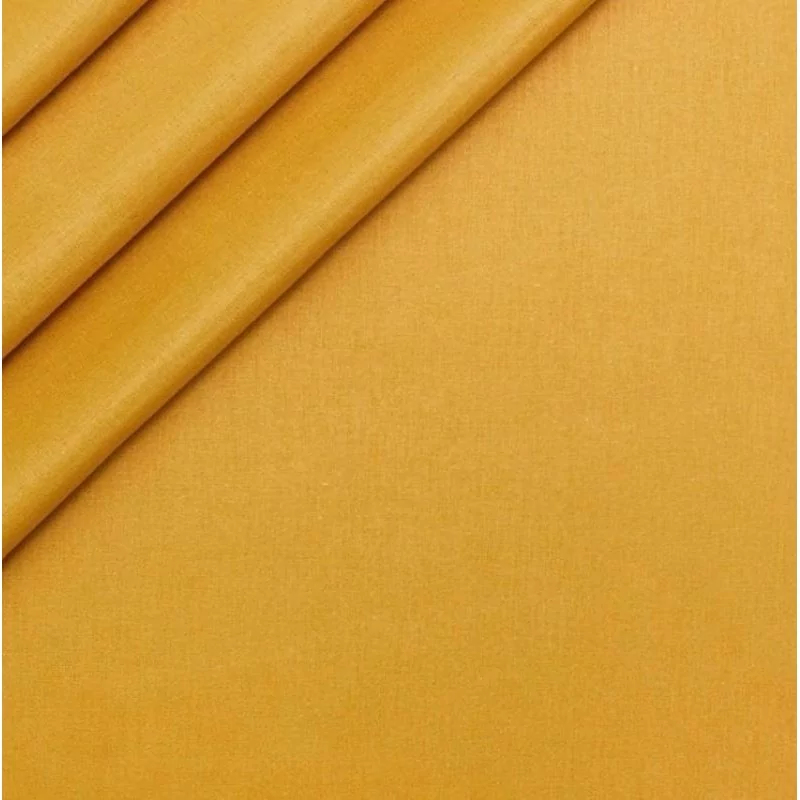 Tissu Coton Couleur Curry | Tissus Loup