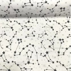 Tissu Coton Étoiles Constellations | Tissus Loup