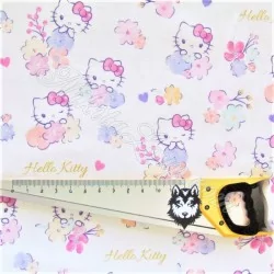 Tissu Coton Hello Kitty | Tissus Loup