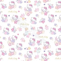 Tissu Coton Hello Kitty | Tissus Loup