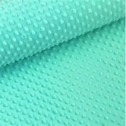 Tissu Minky Turquoise Vert | Tissus Loup