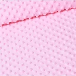 Tissu Minky Rose Clair 4€19 Polaire Peluche | Tissus Loup