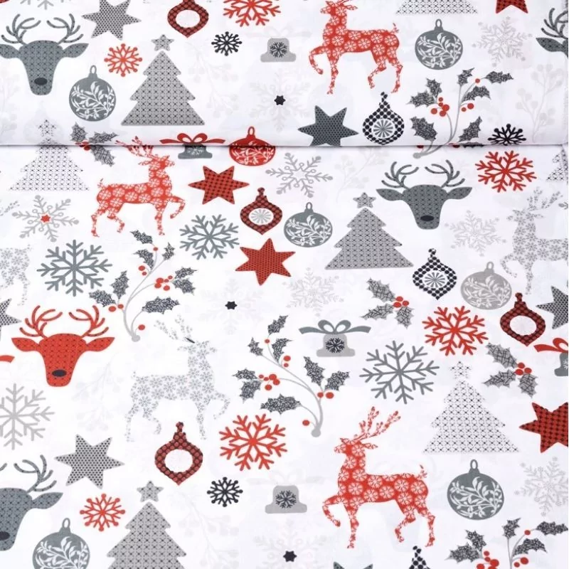 Tissu Coton La Magie de Noël | Tissus Loup