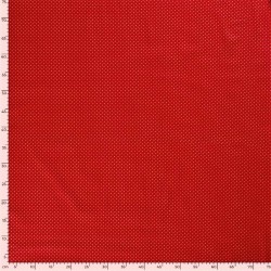 Tissu Coton Pois Dorés 3mm Fond Rouge | Tissus Loup