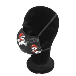 Masque protection barrière Mario Luigi design à la mode réutilisable AFNOR | Tissus Loup