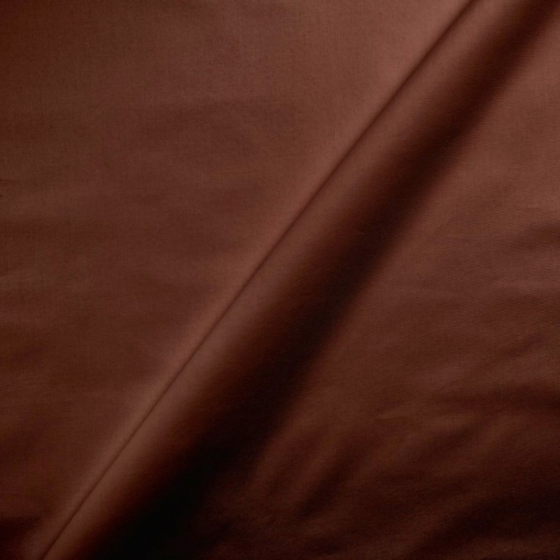 Tissu Coton Chocolat Marron | Tissus Loup