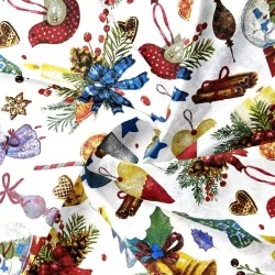 Tissu Coton Cadeaux et Décoration de Noël | Tissus Loup
