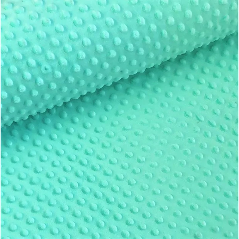 Tissu Minky Turquoise Vert | Tissus Loup