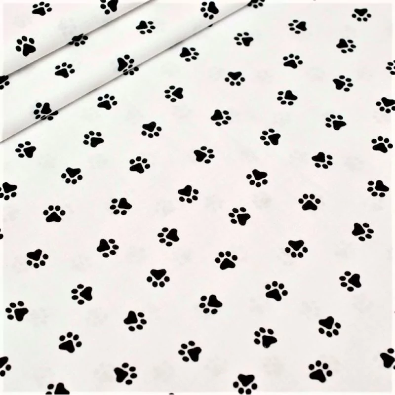 Tissu Pattes de Chat et de Chien | Tissus Loup