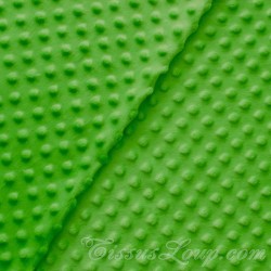 Tissu Minky Vert Perroquet | Tissus Loup