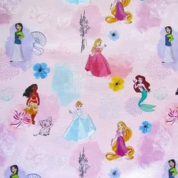 Tissu Coton Princesses Disney | Tissus Loup