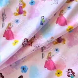 Tissu Coton Princesses Disney | Tissus Loup