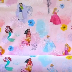 Tissu Coton Princesses Disney | Tissus Loup