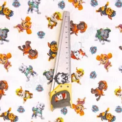 Tissu Coton la Pat Patrouille Fond Blanc | Tissus Loup