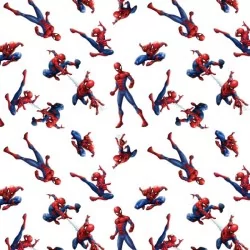 Tissu Coton Spiderman | Tissus Loup