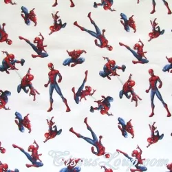 Tissu Coton Spiderman | Tissus Loup