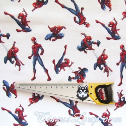 Tissu Coton Spiderman | Tissus Loup