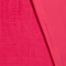 Tissu Velours Côtelé Fuchsia grosses côtes 4,5 mm| Tissus Loup