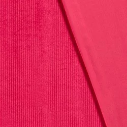 Tissu Velours Côtelé Fuchsia grosses côtes 4,5 mm| Tissus Loup