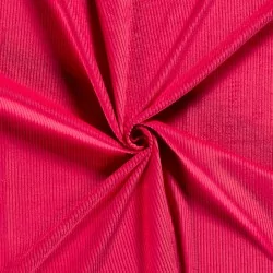 Tissu Velours Côtelé Fuchsia grosses côtes 4,5 mm| Tissus Loup