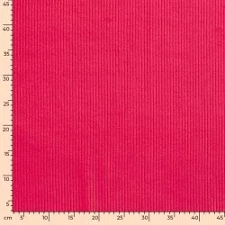 Tissu Velours Côtelé Fuchsia grosses côtes 4,5 mm| Tissus Loup