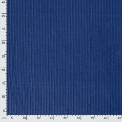 Tissu Velours Côtelé Bleu Roi grosses côtes 4,5 mm| Tissus Loup